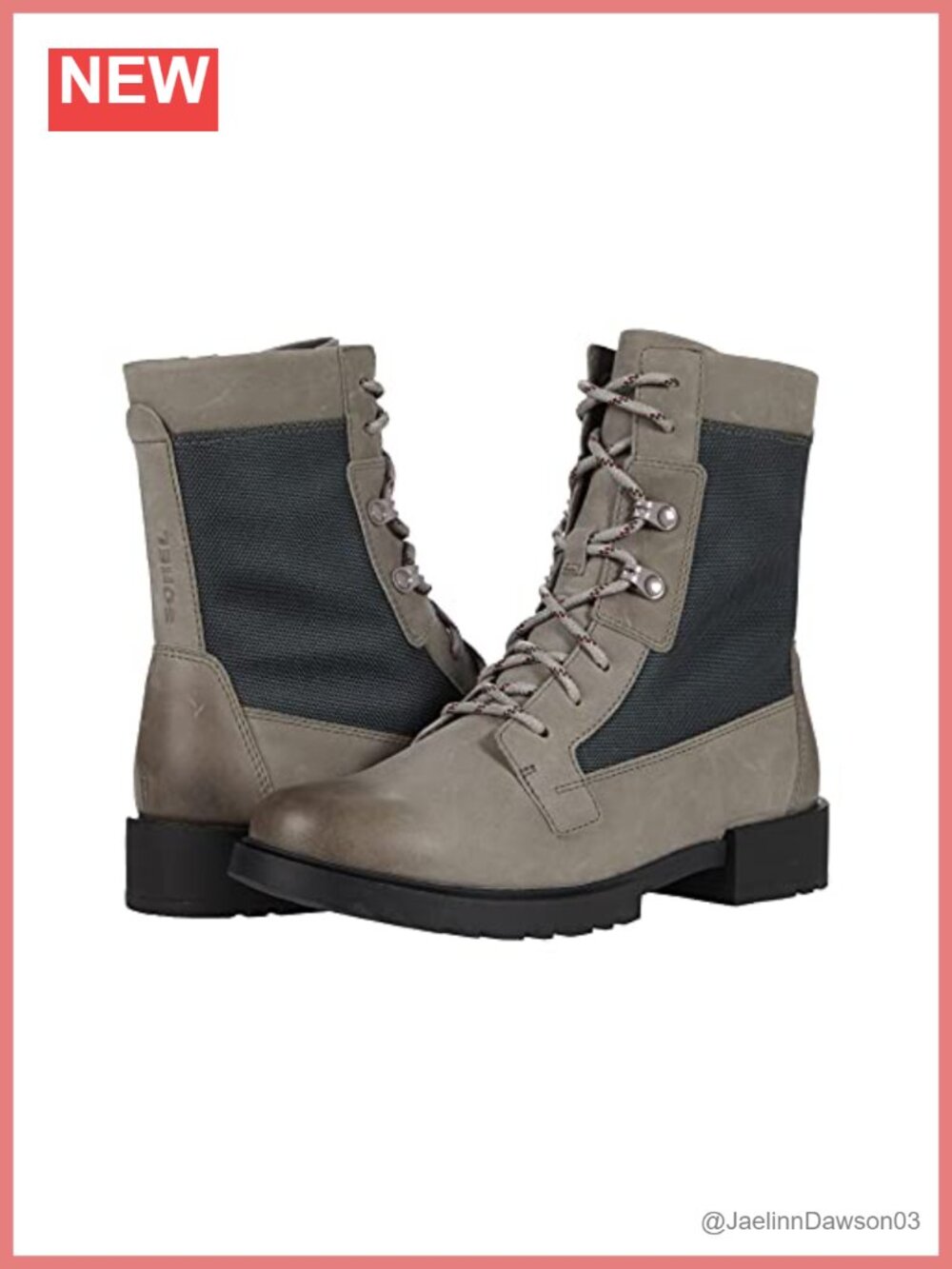 Women's Waterproof Leather Lace-Up Combat Winter Boots with Insulation